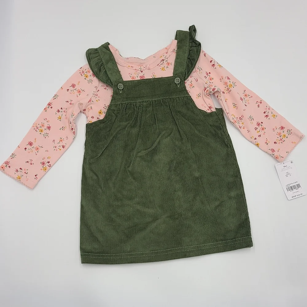 NEW Carter's corduroy jumper set size 18 months